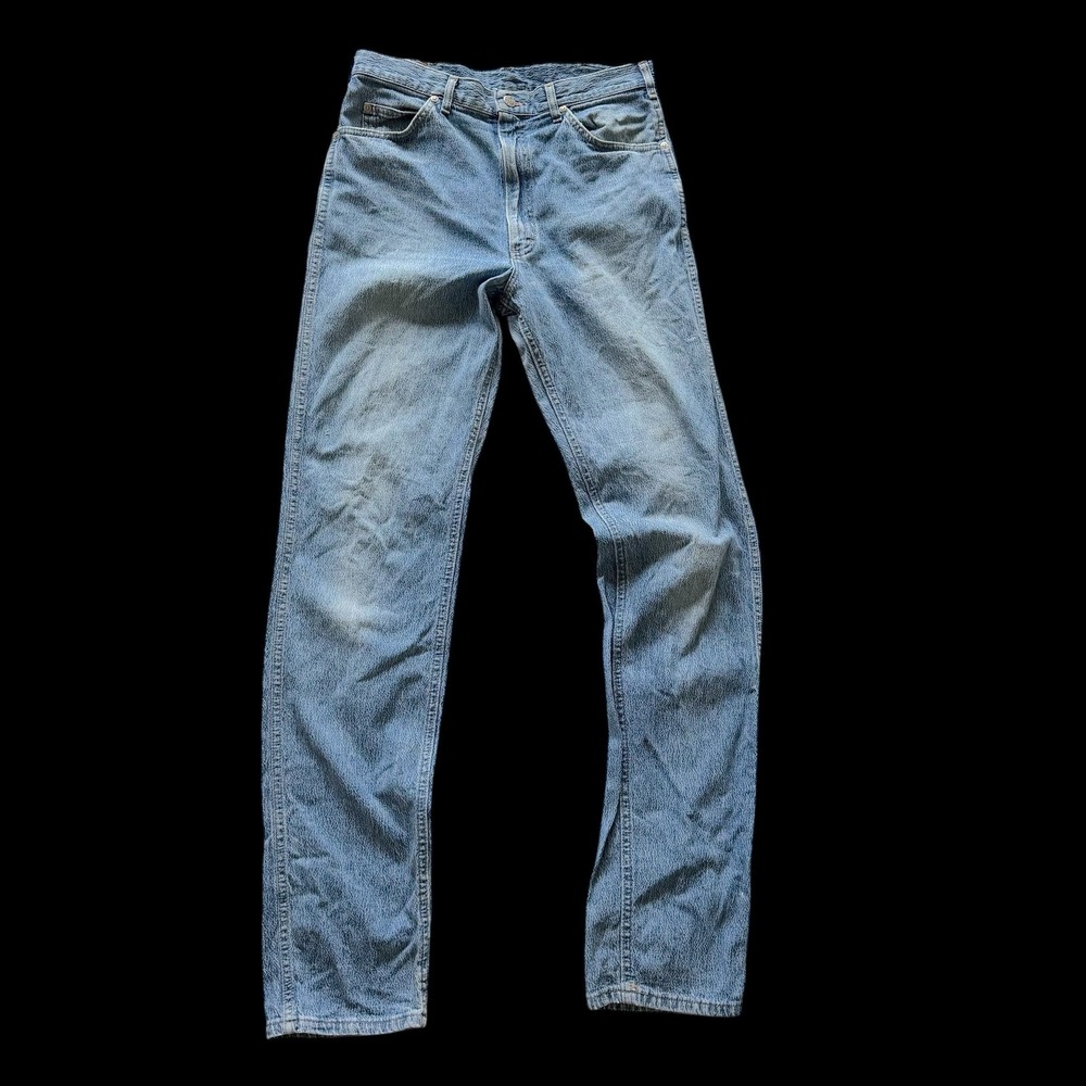 80's Lee Riders Straight Leg Jeans Medium Wash Blue Denim 31x34